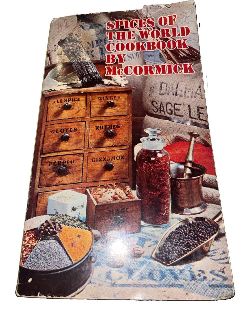 Vintage Book SPICES OF THE WORLD COOKBOOK by McCormick Paperback 1976 Edition